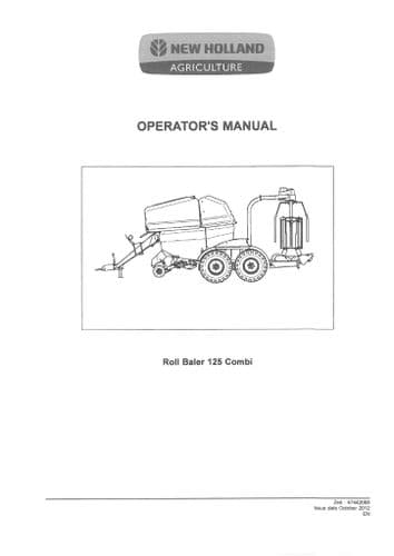 New Holland Roll Baler NH125 Combi Operators Manual