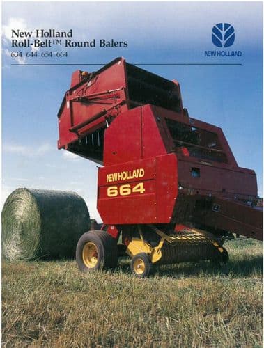 New Holland Roll-belt Round Balers 634 644 654 664 Brochure