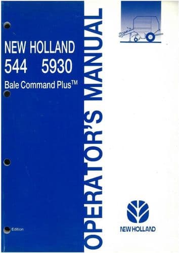 New Holland Round Baler 544 & 5930 Operators Manual