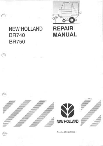 New Holland Round Baler BR740 & BR750 Workshop Service Repair Manual