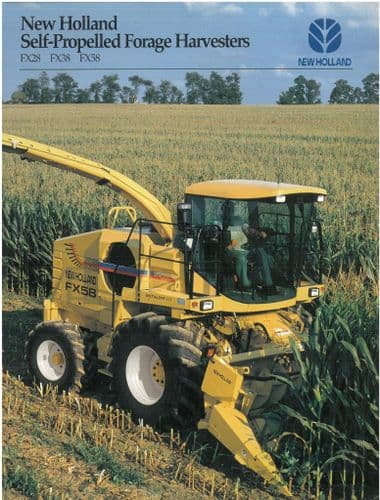 New Holland Self Propelled Forage Harvester FX28 FX38 FX58 Brochure - Forager
