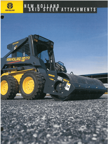 New Holland Skid Steer Loader Attachments For The LS Series Brochure
