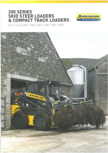 New Holland Skid Steer Loaders/Compact Track Loader L213 L216 L218 L220 L221 L230 C227 C238 Brochure