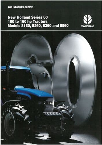 New Holland Tractor 8160 8260 8360 8560 Brochure - 4 Pages