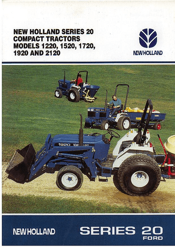 New Holland Tractor Series 20 Compact Models 1220 1520 1720 2120 Brochure