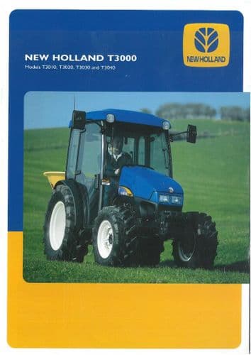 New Holland Tractor T3000 Series - T3010 T3020 T3030 T3040 Brochure
