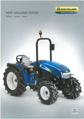 New Holland Tractor T3000 Series - T3020 T3030 T3040 Brochure