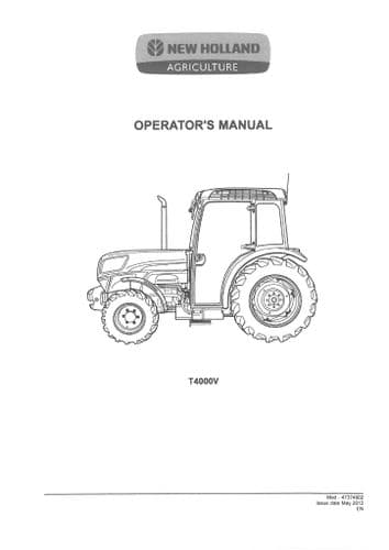 New Holland Tractor T4000N Operators Manual (1)