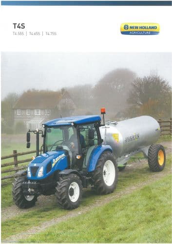 New Holland Tractor T4S - T4.55S -  T4.65S -  T4.75S - Brochure