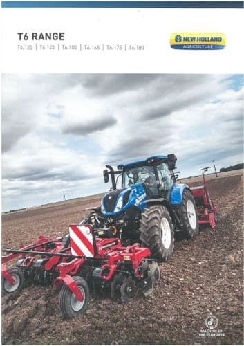 New Holland Tractor T6 Range - T6.125/T6.145/T6.155/T6.175/T6.180- Brochure