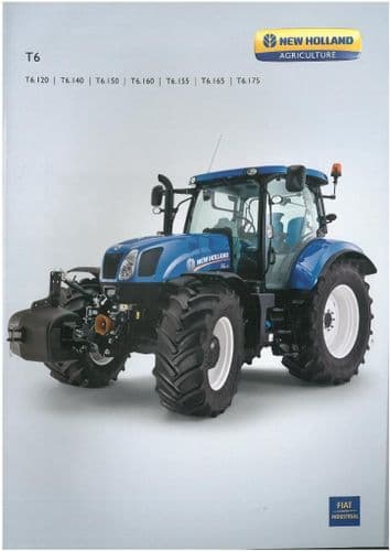 New Holland Tractor T6 Series - T6.120 T6.140 T6.150 T6.160 T6.155 T6.165 T6.175 Brochure