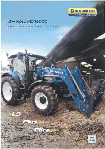 New Holland Tractor T6000 Series - T6010 T6020 T6030 T6040 T6050 T6070 - LS, Plus & Elite Versions