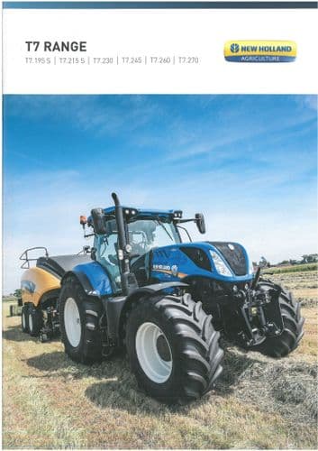 New Holland Tractor T7 Range T7.230 T7.245  T7.260  T7.270  Brochure