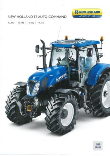 New Holland Tractor T7 - T7.170 T7.185 T7.200 T7.210 Auto Command Brochure