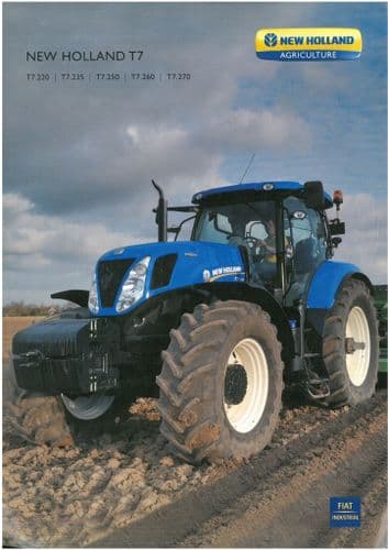 New Holland Tractor  T7 - T7.220 T7.235 T7.250 T7.260 T7.270 Brochure