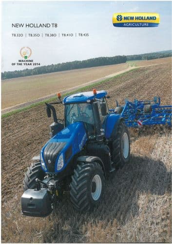 New Holland Tractor T8 - T8.320 T8.350 T8.380 T8.410 T8.435 Brochure
