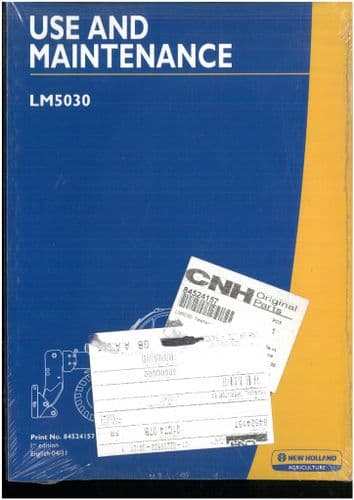 New Holland Tractor Telehandler LM5030 Operators Manual - ORIGINAL