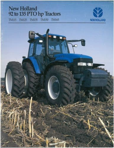 New Holland Tractor TM115 TM125 TM135 TM150 TM165 Brochure -