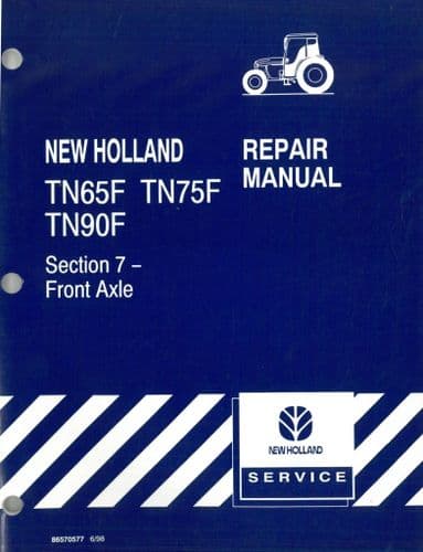 New Holland Tractor TN65F TN75F TN90F  Front Axle Section 7 -  Workshop Service Manual - 65 75 90