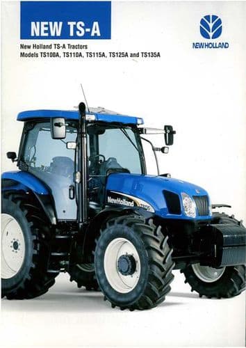 New Holland Tractor TS-A Series : TS100A, TS110A, TS115A, TS125A and TS135A Brochure