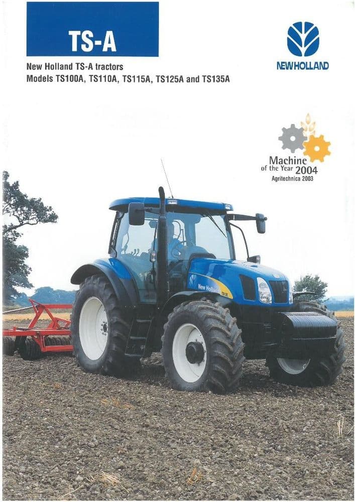 New Holland Tractor TS-A Series - TS100A TS110A TS115A TS125A & TS135A ...