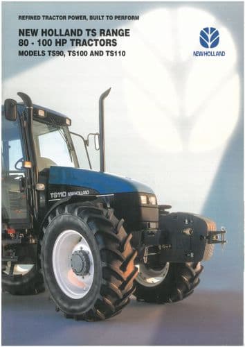 New Holland Tractor TS90 TS100 TS110 Brochure (20 Pages)