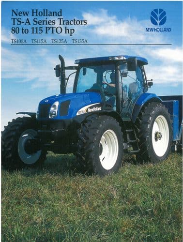 New Holland Tractors TS100A TS115A TS125A TS135A Brochure