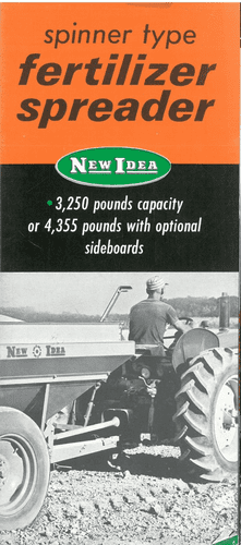 New Idea Spinner Type Fertilizer Spreader 111 Brochure