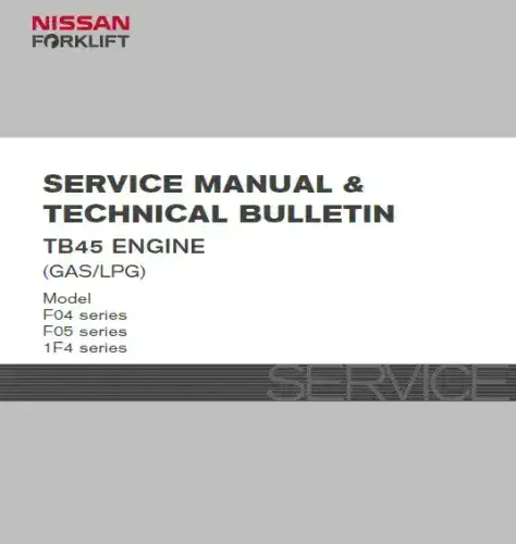 Nissan Diesel  Engine TB45 F04 F05 1F4 Series Workshop Manual