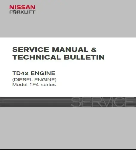 Nissan Diesel  Engine TD42 Model 1F4 Series Workshop Manual