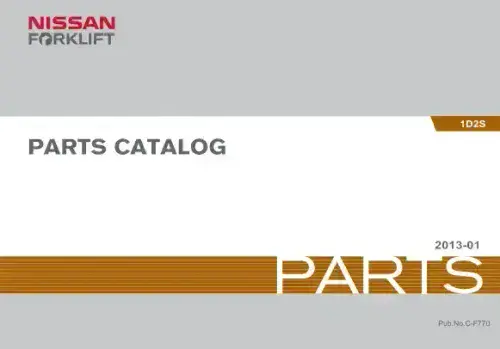 Nissan  Forklift/ Pallet Truck 1D2 Parts Manual