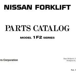 Nissan Forklift/ Pallet Truck 1F2 Series Vol 2 Parts Manual