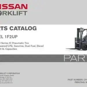 Nissan Forklift/ Pallet Truck 1F2UP Parts Manual
