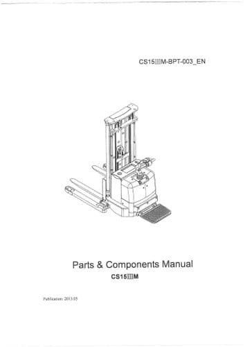 Noblelift Forklift Truck CS1546M Parts Manual
