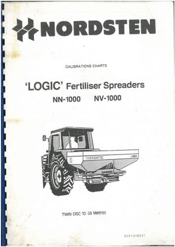 Nordsten Logic NN1000 NV1000 Calibration Charts - ORIGINAL