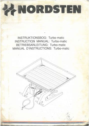 Nordsten Turbo-Matic Fertiliser Spreader 500 700 800 1000 1200 Operators Manual