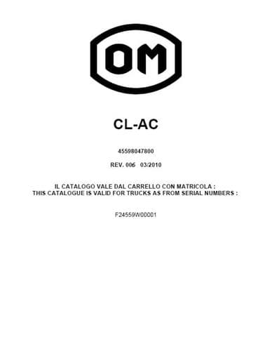 OM Pimespo CL AC Parts Manual