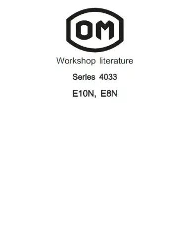 OM Pimespo E10N E8N Workshop Manual