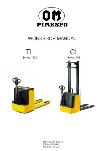 OM Pimespo TL (4520)  CL (4521)  Workshop Manual