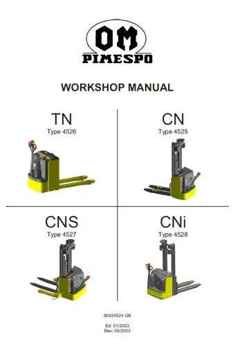 OM Pimespo TN (4526), CN (4525), CNS (4527), CNi (4528)  Workshop Manual