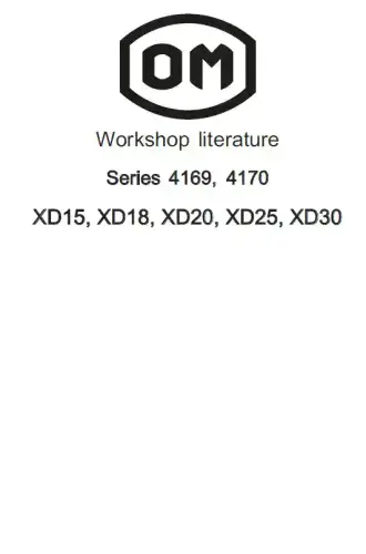 OM Pimespo XD15 XD18 XD20 XD25 XD30 Workshop Manual