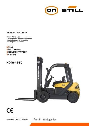 OM Pimespo XD40 XD45 XD50  Parts Manual