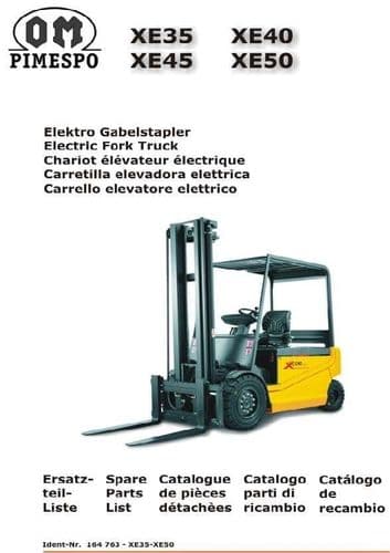 OM Pimespo XE35/ XE40/ XE45/ XE50 Parts Manual