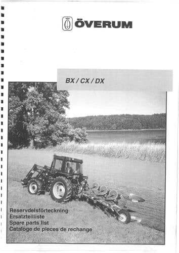 Overum BX CX DX Plough Parts Manual (1)