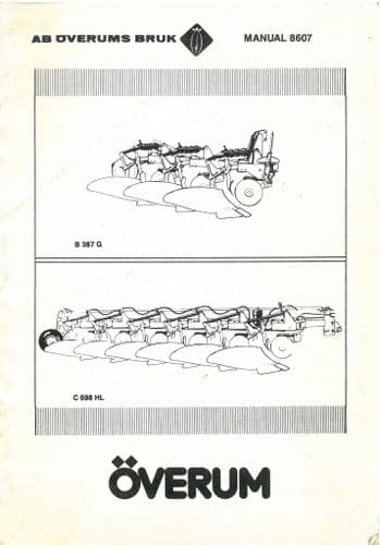 Overum Plough BT & CT Operators Manual