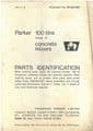 Parker Concrete Mixers - 3T 100L 150LH LW 7D 7TH 250LH 10NT 350NT - Operators Manual
