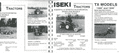 Parker Sports Ground Equipment Brochure - Leyland & Iseki Tractors, Rollers, Mowers, Aerators ++++++