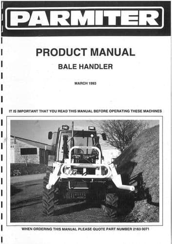 Parmiter Bale Handler (March 1993) Operators and Parts List