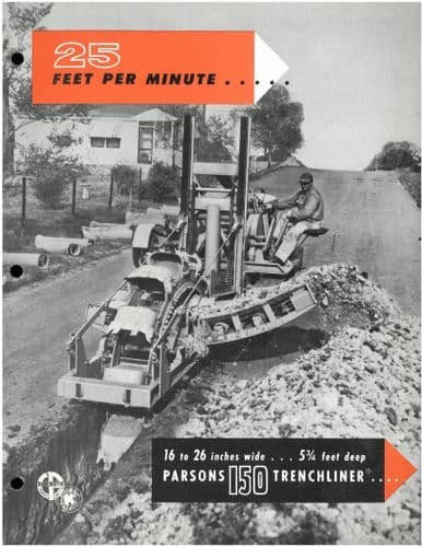 Parsons Trencher 150 Trenchliner Brochure