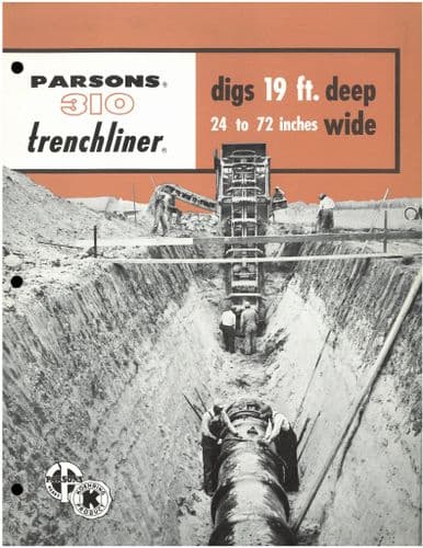 Parsons Trencher 310 Trenchliner Brochure